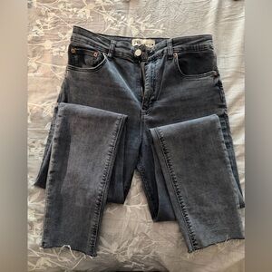 Zara Women's Washed Black Skinny Jeans
